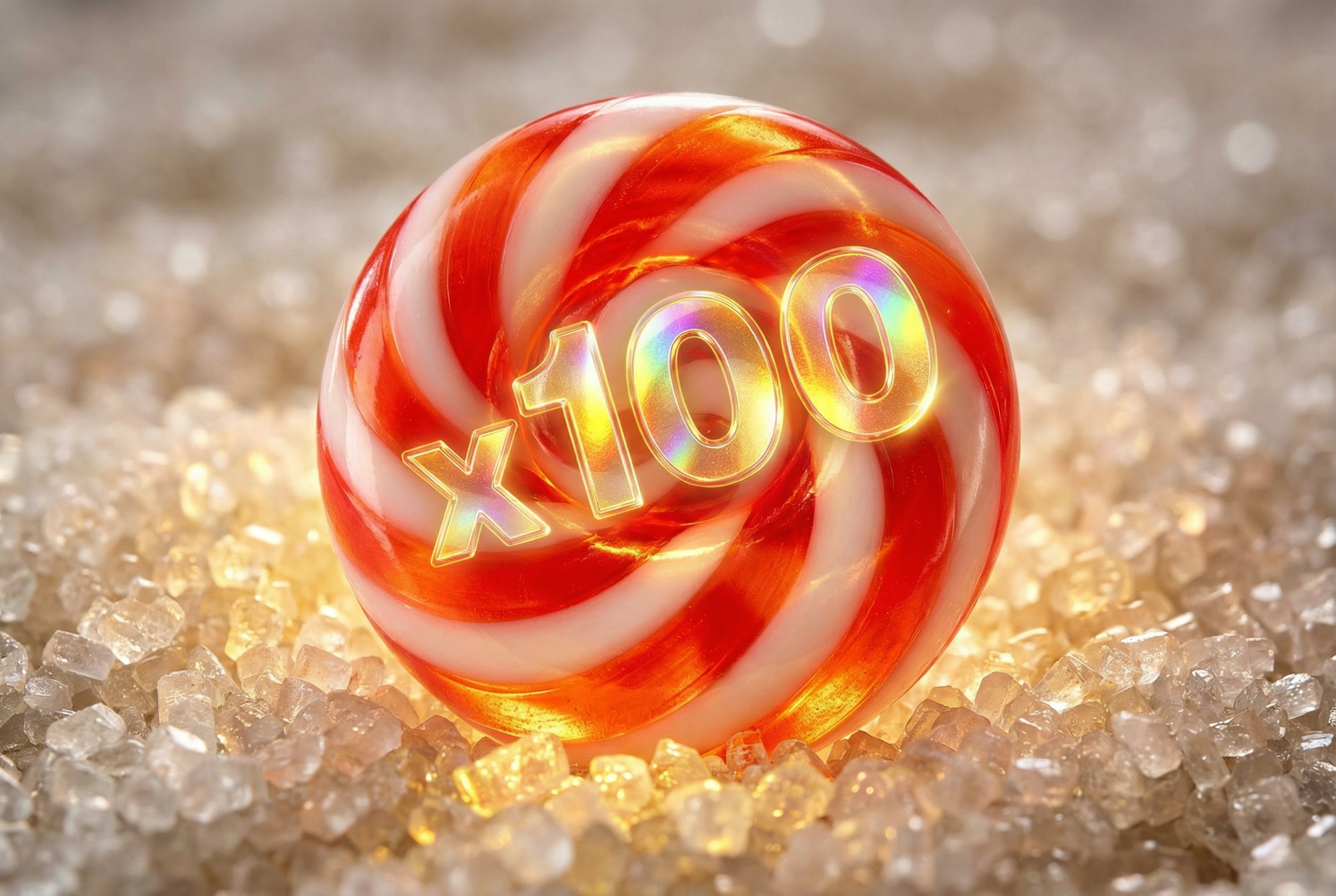 Golden Multiplier Candy Symbol High Res Render