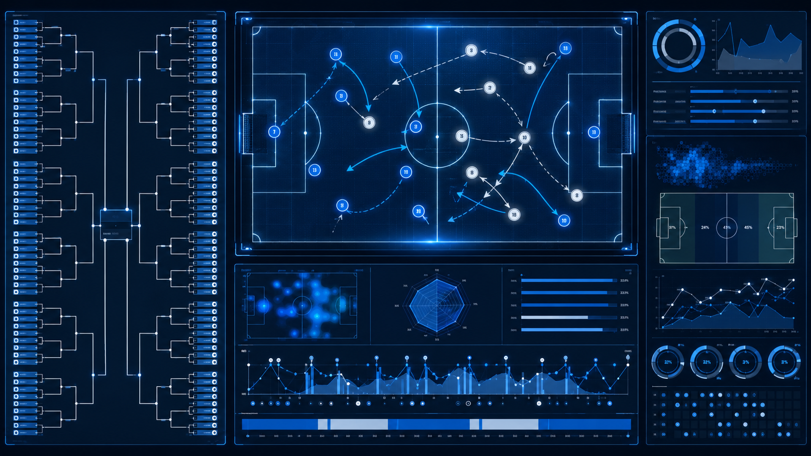 Digital Tactical Board for 48 Team Tournament