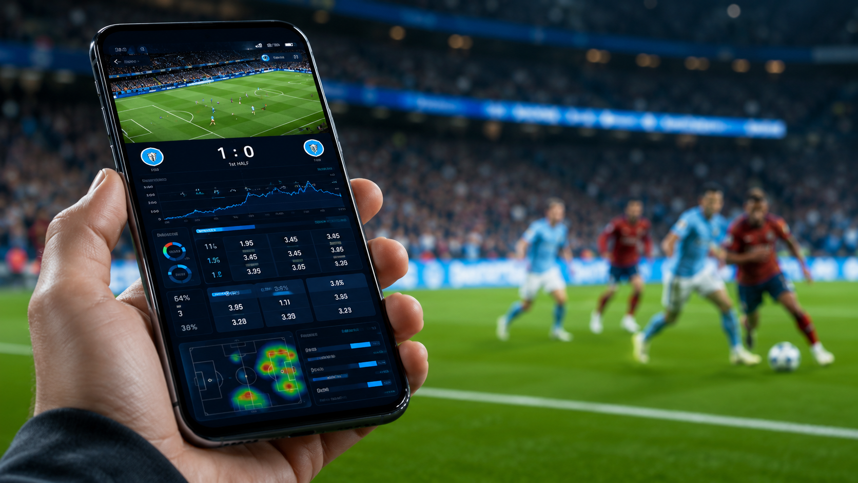 Mobile Sports Betting Interface and Data
