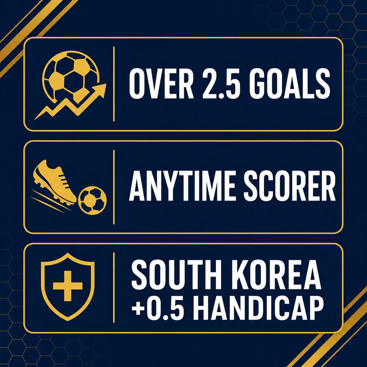 Best bets for Mexico vs South Korea: Over 2.5 goals, an anytime scorer, South Korea plus 0.5 handicap