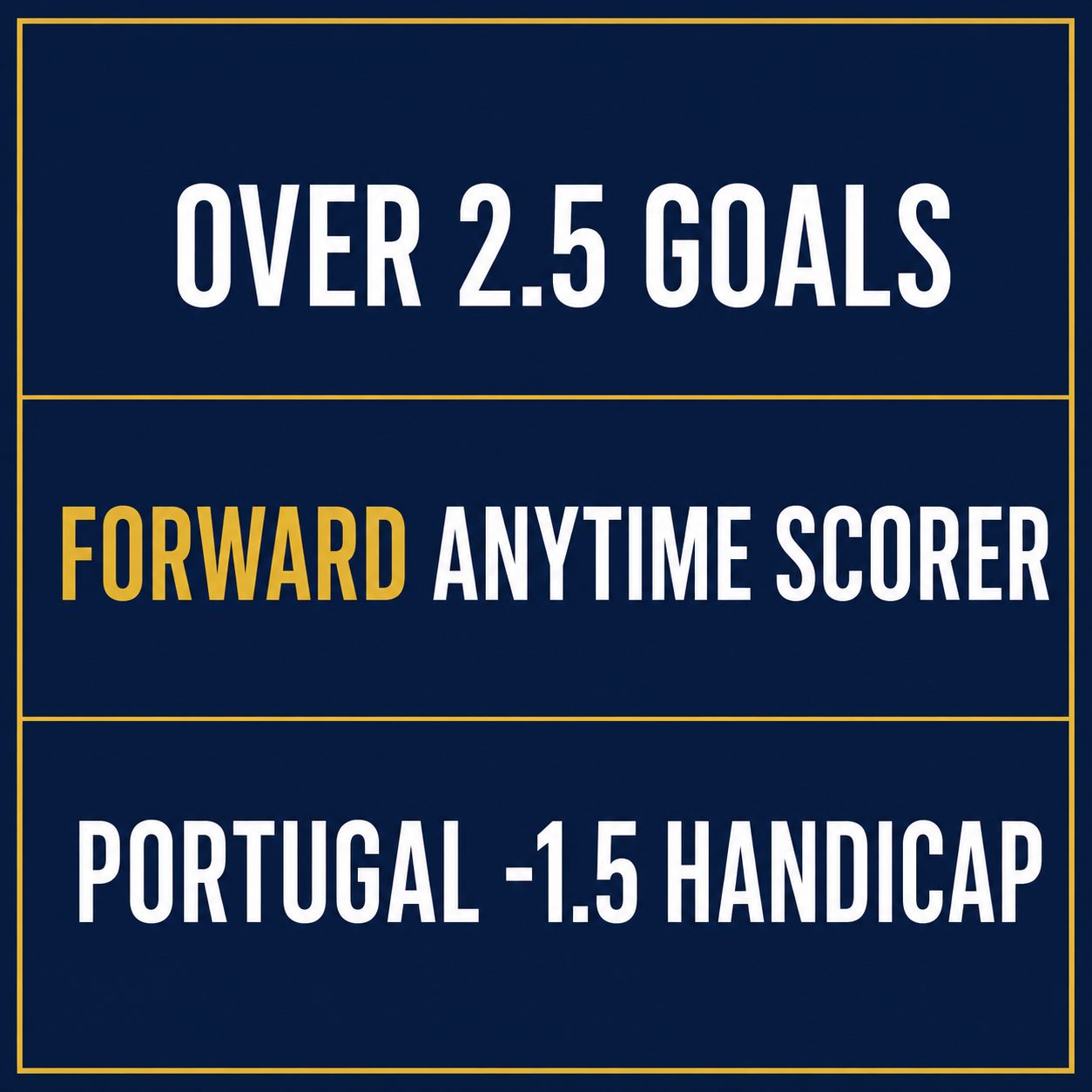 Best bets for Portugal vs DR Congo: Over 2.5 goals, a Portugal forward anytime scorer, Portugal minus 1.5 handicap