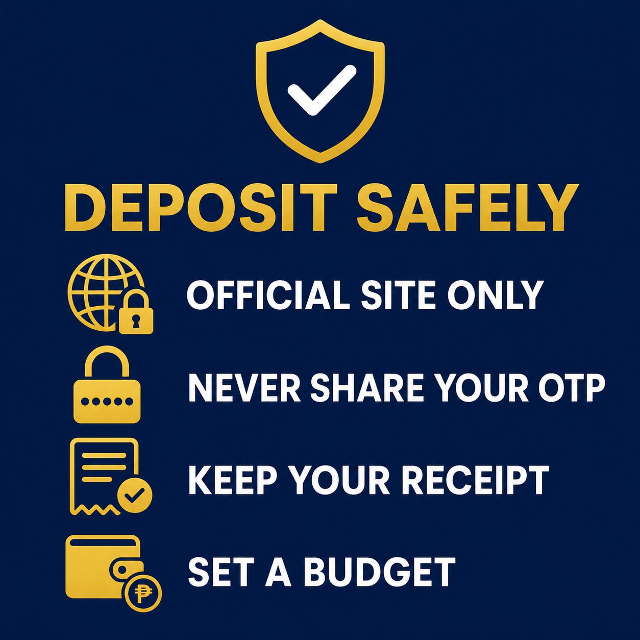 Safety habits for depositing on FalconPlay