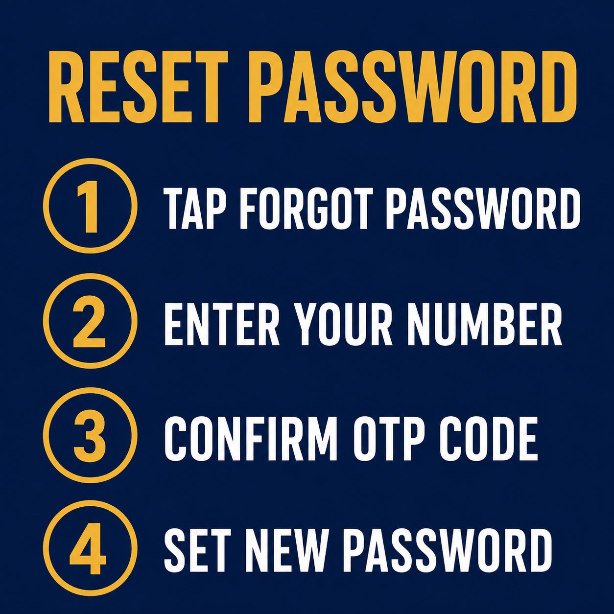 Steps to reset a forgotten FalconPlay password