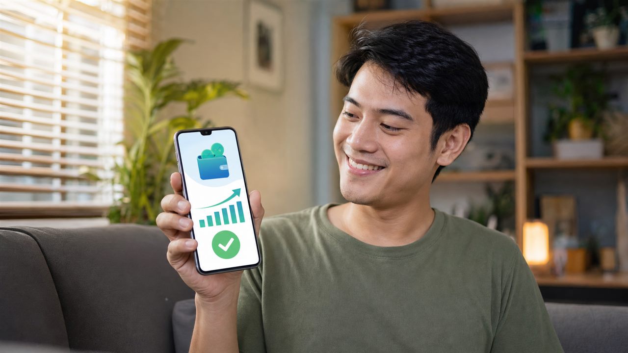 A Filipino player cashing out a FalconPlay win to a mobile e-wallet