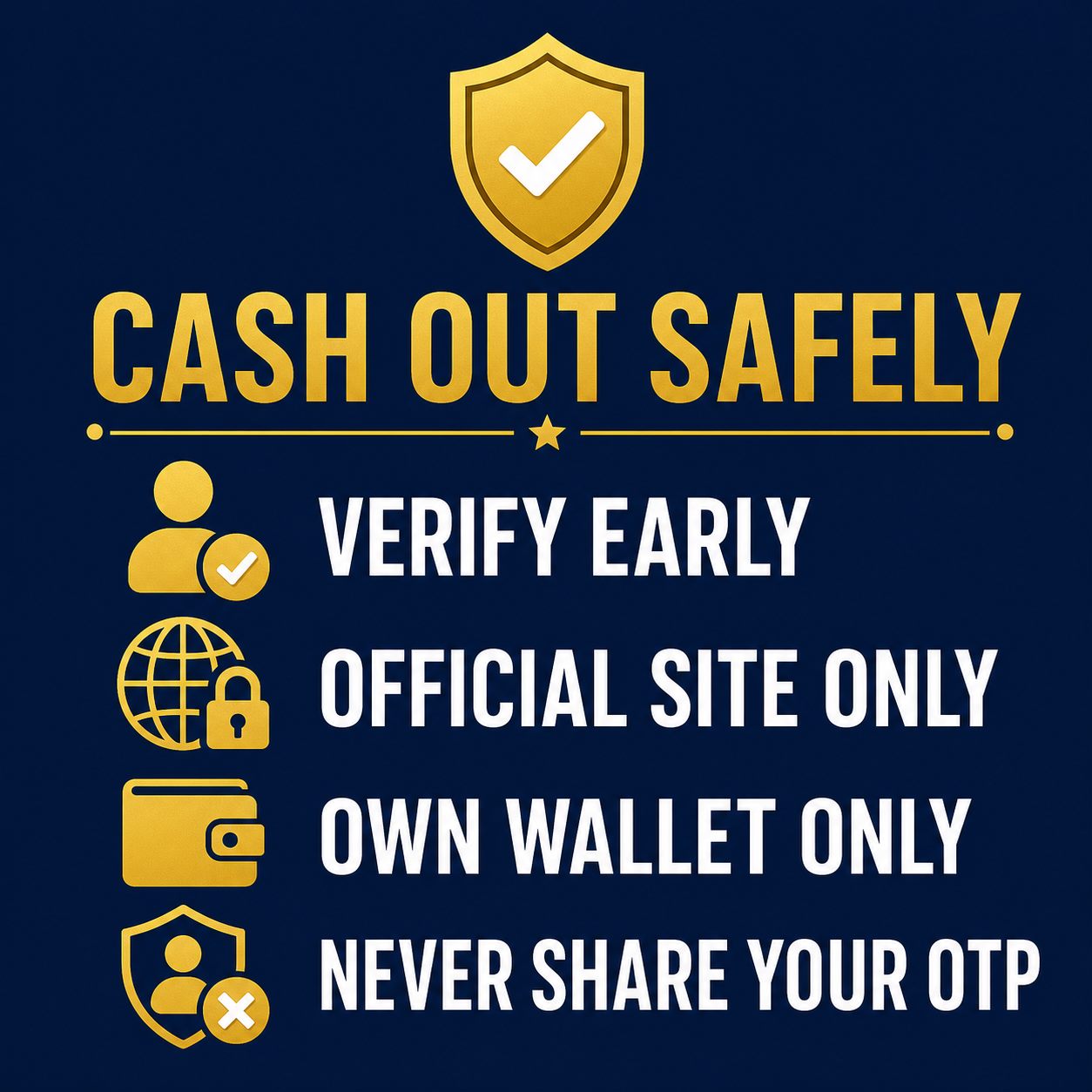 Safety habits for withdrawing from FalconPlay
