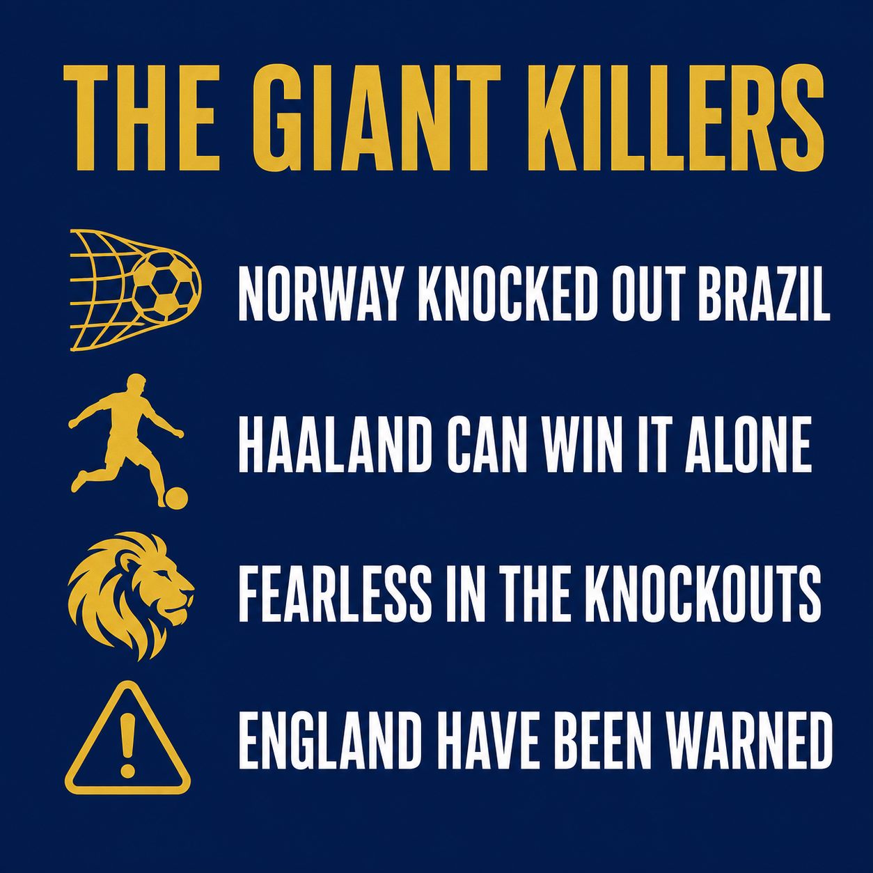 Norway the giant killers of World Cup 2026 after beating Brazil